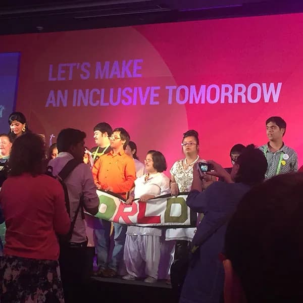 The congress stage: “Let’s make an inclusive tomorrow”
